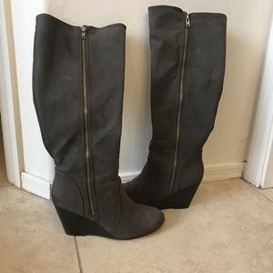 Fergalicious gray boots